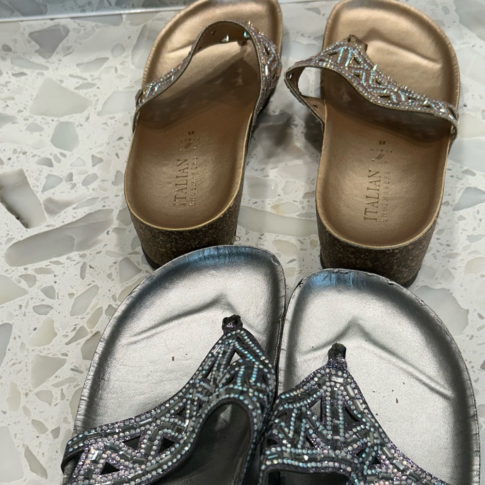 2 pairs of sandals